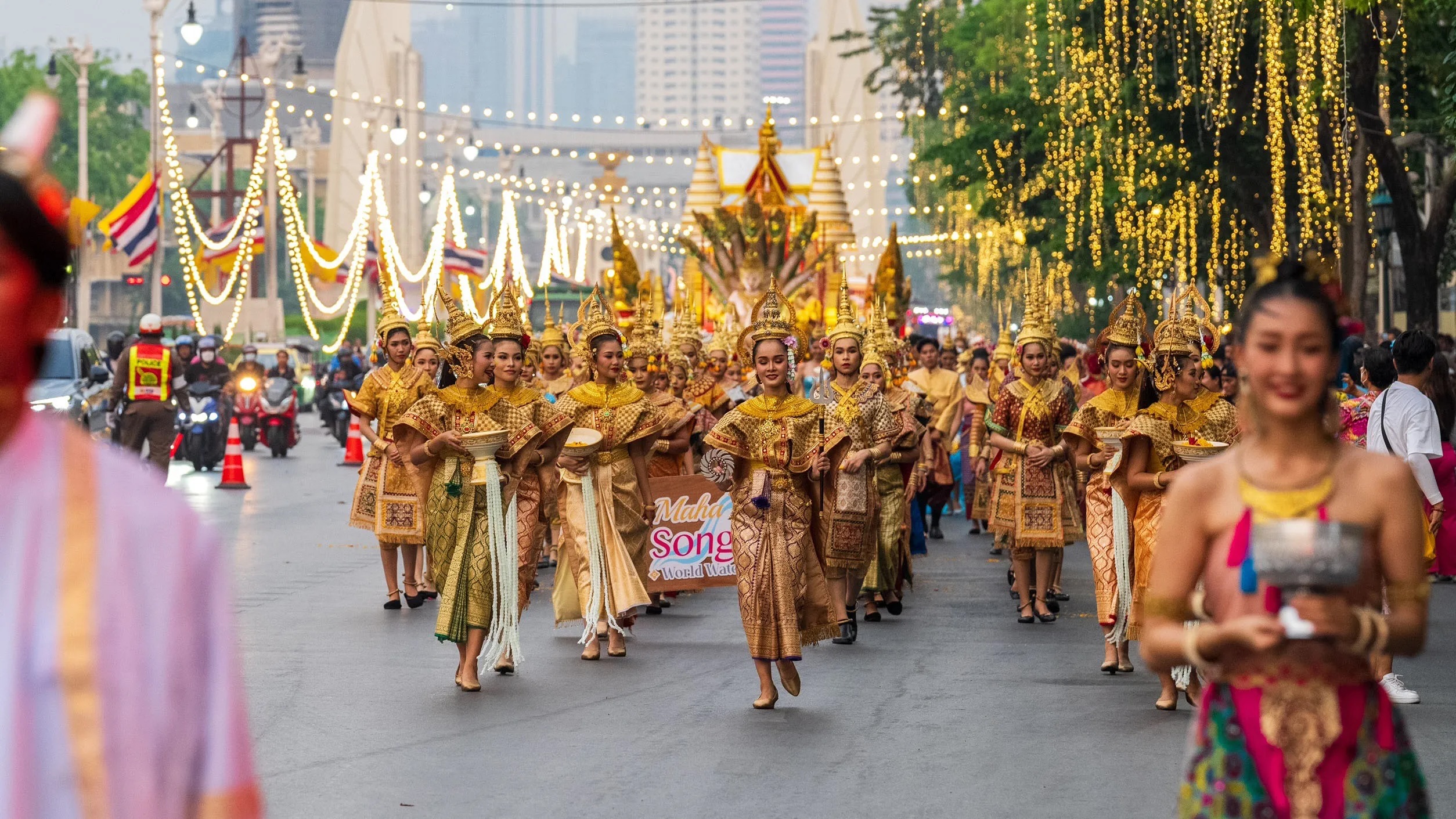 Songkran parade at Sanam Luang